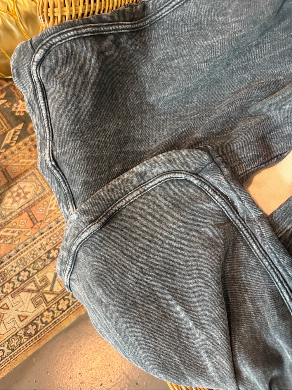 Three Birds Nest Black Washed Drawstring Pants - Picture 4 of 6